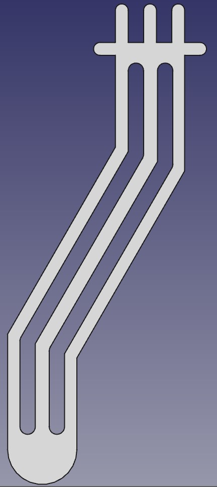 Abbildung 17: Fertige Kontaktbahn Grundblech