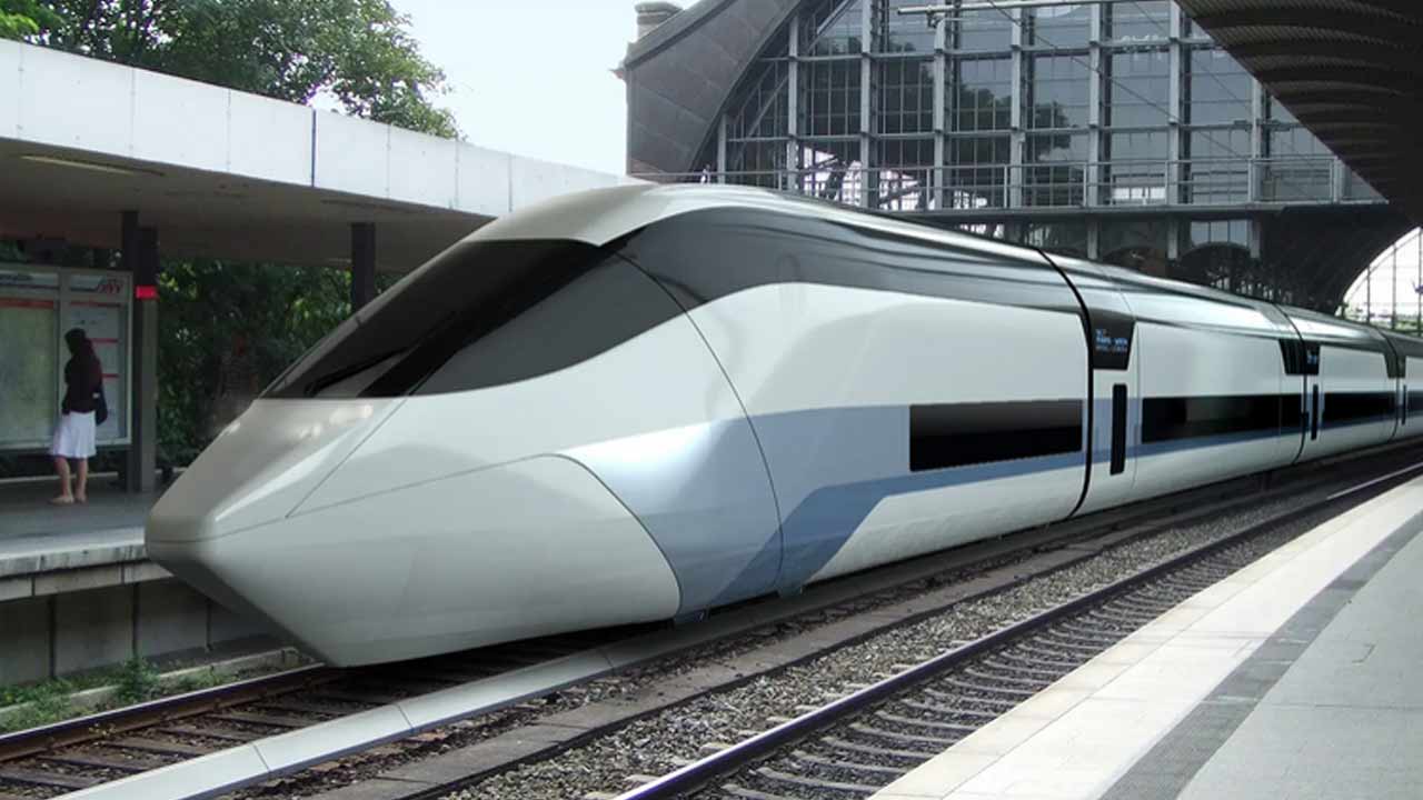 Zug mit innovativer Antriebstechnologie als Lösung für den Transport der Zukunft.