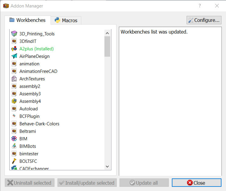 FreeCAD Addon Manager