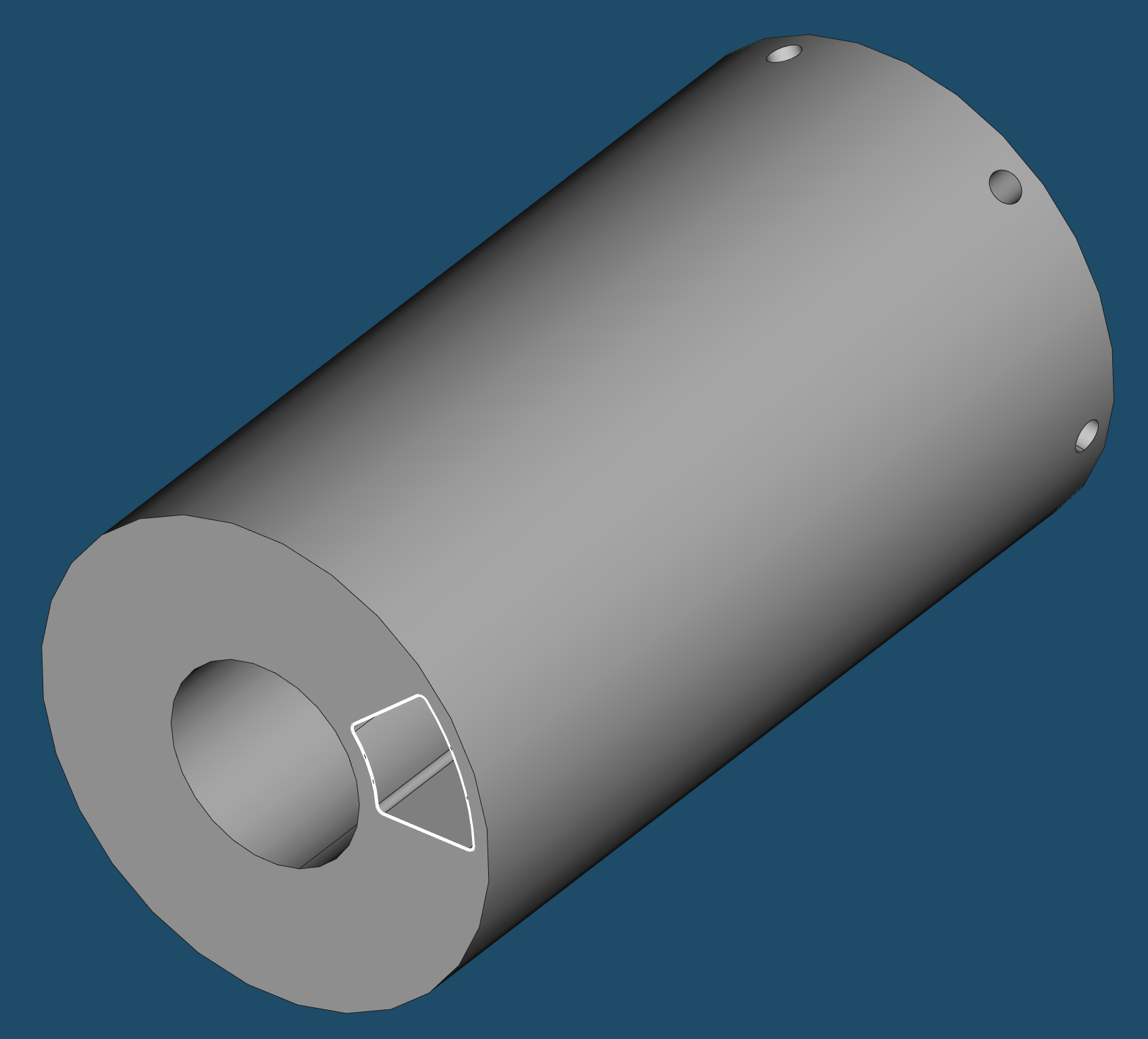 Abbildung 11: Erstellen einer Tasche der dritten Skizze.