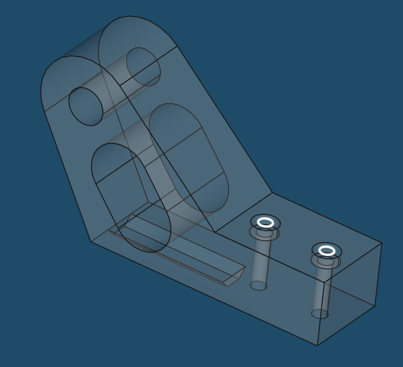 Abbildung 12: Erstellung von Bohrungen mit der vierten Skizze.