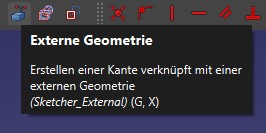 Abbildung 11: Befehl Externe Geometrie