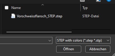 Abbildung 3: STEP-Datei importieren