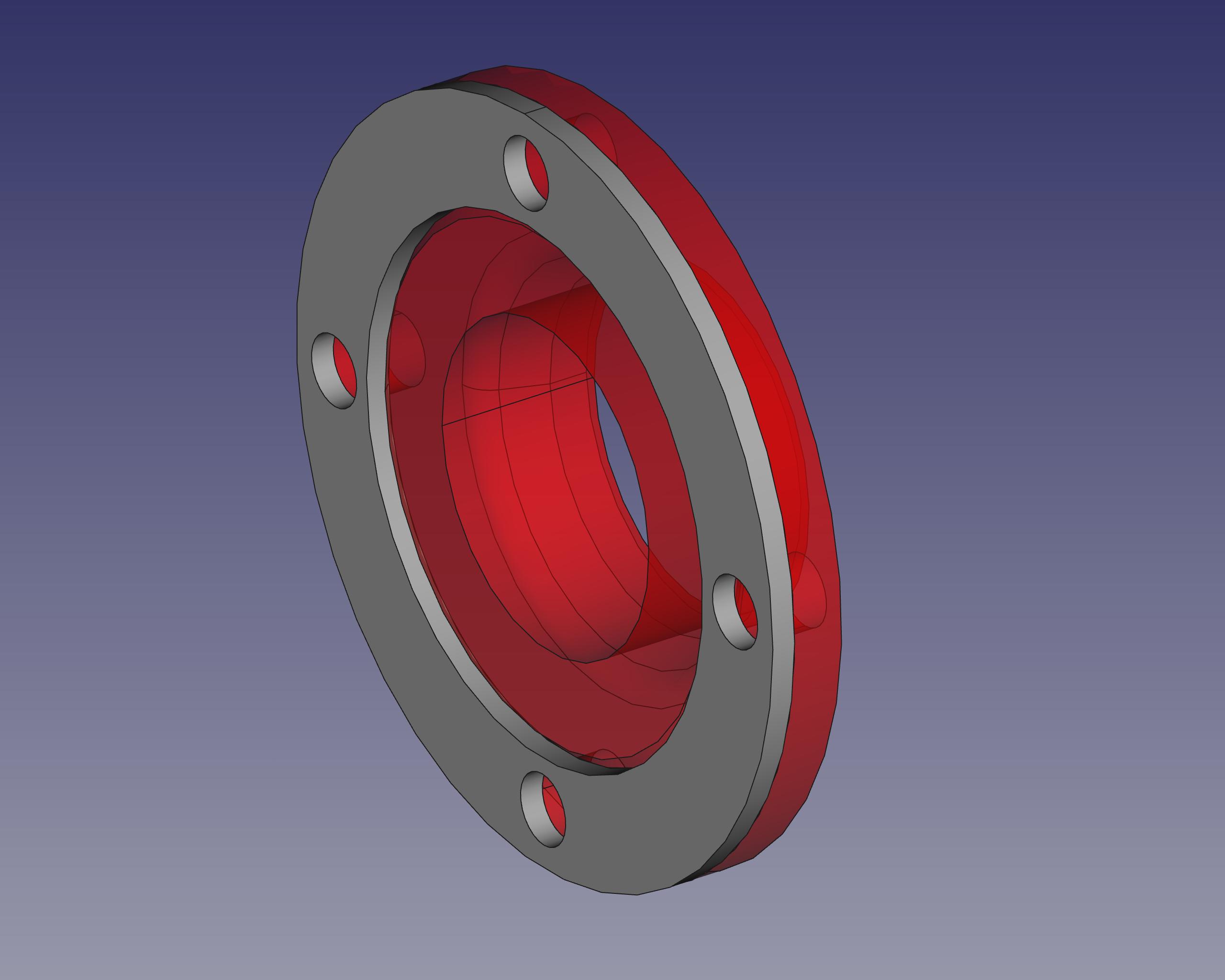Abbildung 17: Fertige Dichtung für den Vorschweißflansch