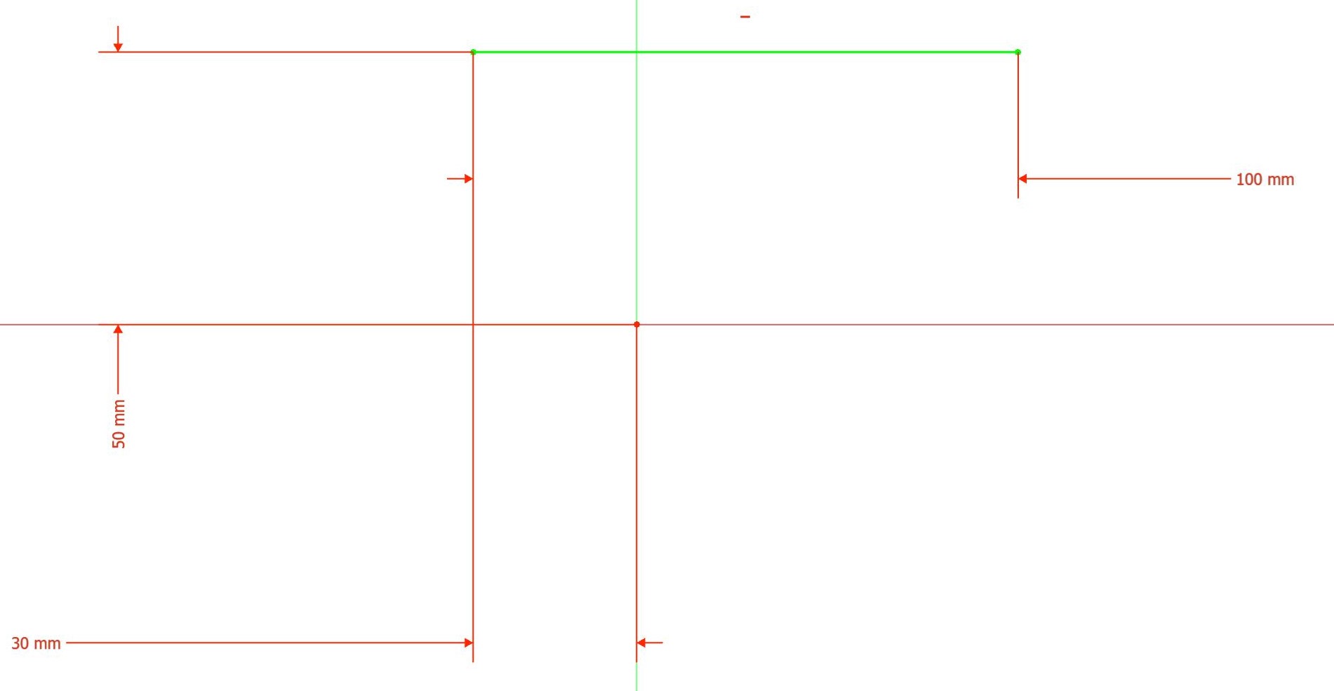 Abbildung 18: Biegelinie für die erste Abkantung