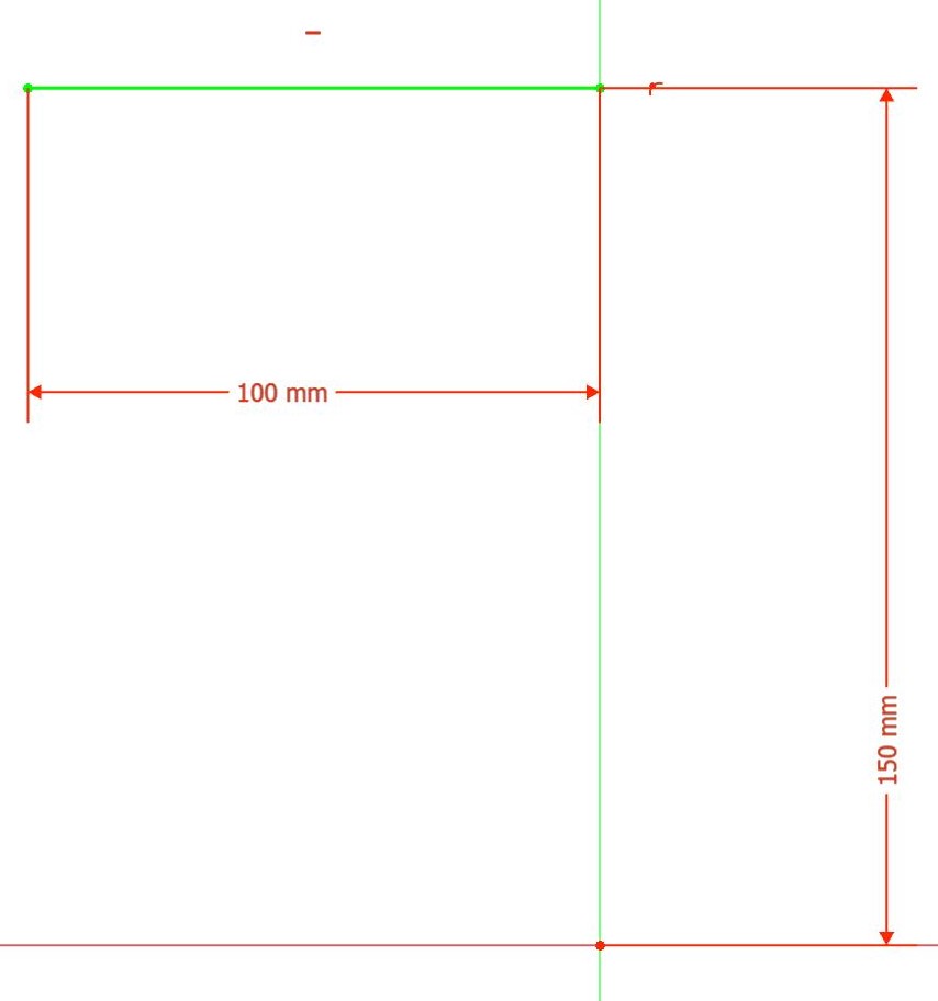 Abbildung 23: Biegelinie für die zweite Abkantung