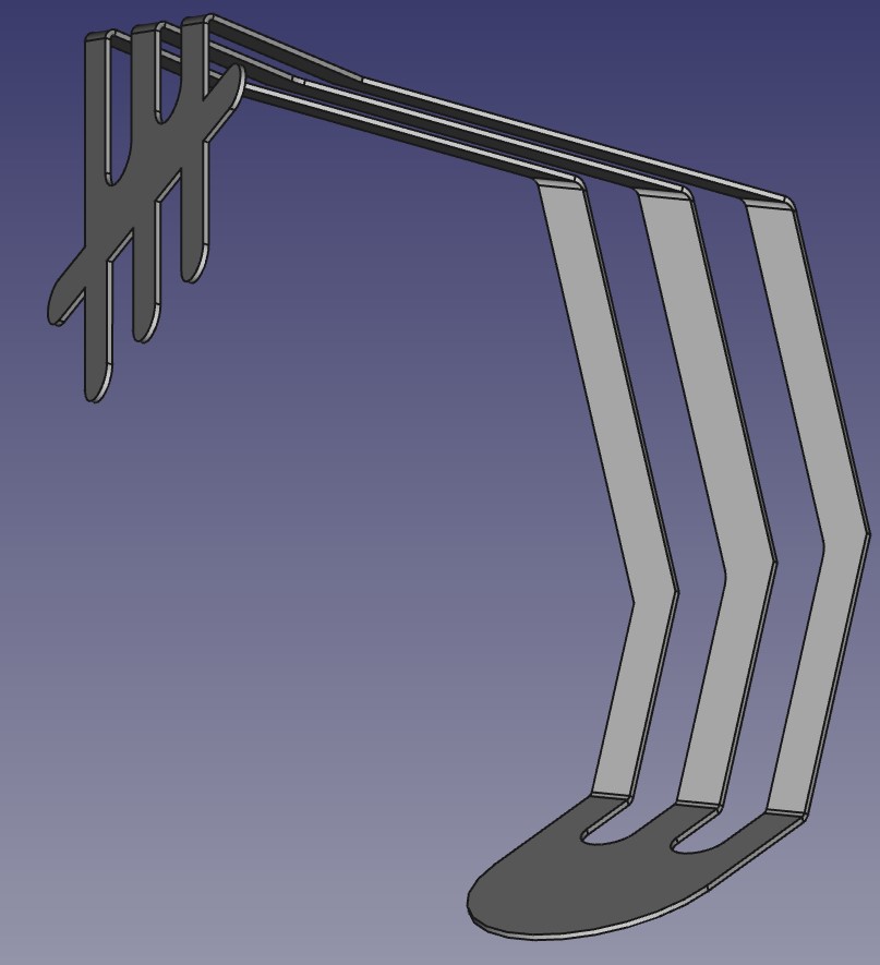 Abbildung 29: Dritte und letzte Abkantung die Kontaktbahn ist jetzt fertig