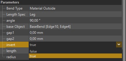 Abbildung 18: Die Abkant-Richtung ändern