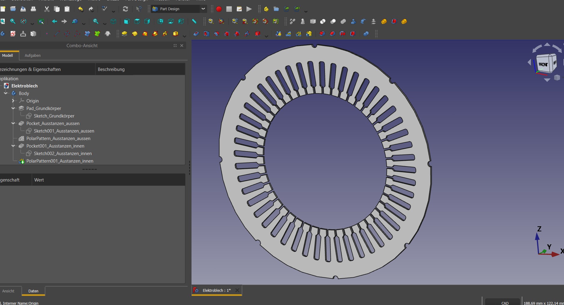 Abbildung 21: Polares Muster erstellen.