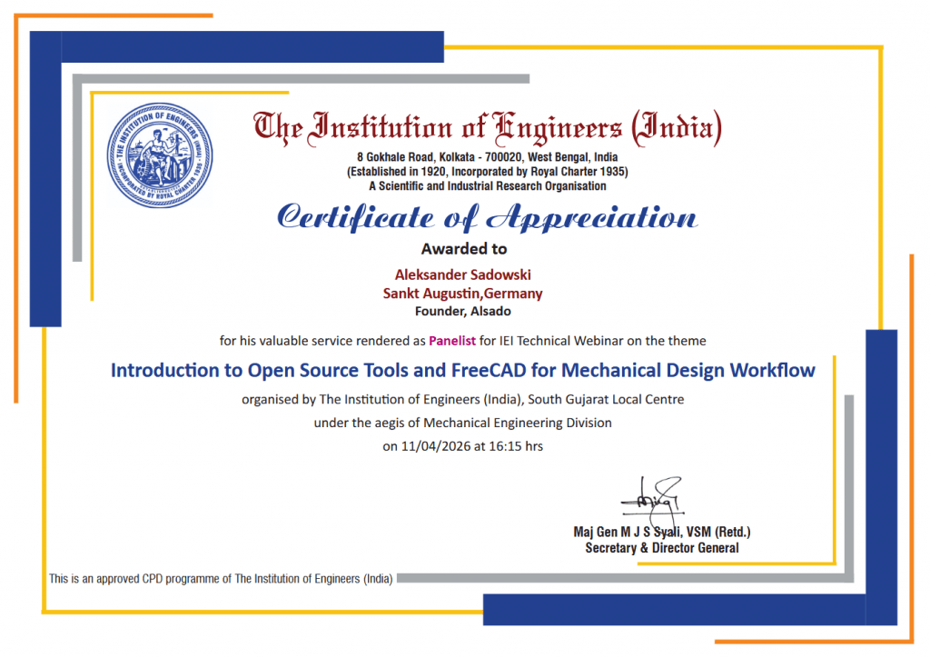 certificate-of-appreciation-institution-of-engineers-india-aleksander-sadowski