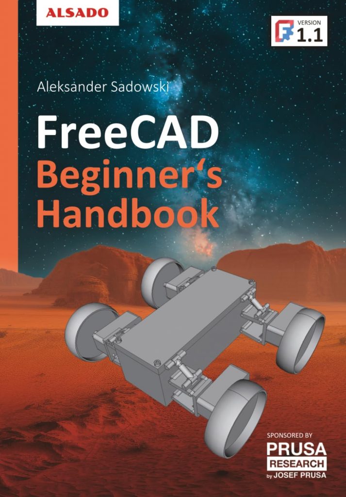Vorderer Einband des FreeCAD Beginner's Handbook